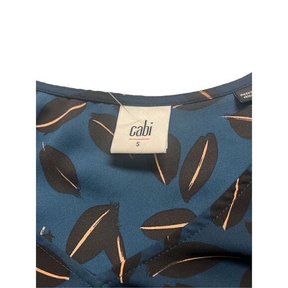 CAbi Shadow Leaf blouse style #3763 sz Small - Picture 4 of 5